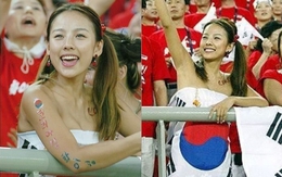 Ảnh Lee Hyori cổ vũ đội tuyển Hàn Quốc hot trở lại: Đúng là "nữ hoàng gợi cảm" của showbiz!