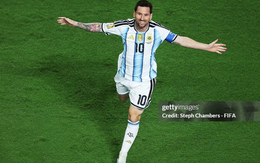 Ảnh nét căng: Trọn vẹn màn ăn mừng mỹ mãn của Messi khi lập hat-trick, xô đổ loạt kỉ lục trong ngày đầu ra quân tại World Cup 2026