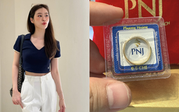 Vàng giảm còn 14,38 triệu 1 chỉ: Ai buồn thì buồn, tôi vui vì tháng này mua được nửa chỉ!