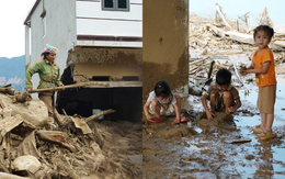 Người dân bản Chít trở về giữa những ngôi nhà bị lũ "ngoạm" một nửa: "Mất hết rồi, không còn một cái gì..."