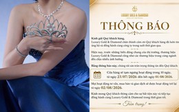 Nhà tài trợ vương miện cho Sen Vàng tại Miss Grand Vietnam và Miss World Vietnam tạm ngưng hoạt động trong 10 ngày