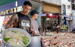 Viral quán phở nằm giữa công trường ở Hà Nội: Mỗi sáng bán hàng trăm bát, khách quen không ngại bụi