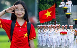 Bồi hồi nghi lễ thượng cờ thiêng liêng tại Quảng trường Ba Đình sáng 2/9: Việt Nam có một lá cờ, để biết chúng ta tự do