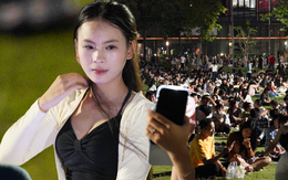 Pháo hoa chưa bắn, Công viên Thống Nhất đã đông nghịt: Người dân dựng lều, trải thảm ngồi chờ