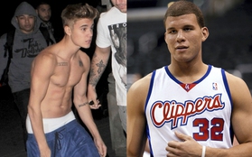 Rộ tin Justin Bieber bị sao bóng rổ tát vì cởi trần khoe quần lót