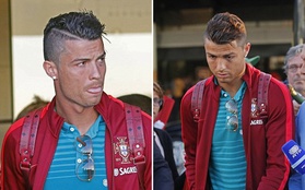 Ronaldo buồn bã đón taxi về quê