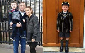 Vợ Rooney hớn hở khoe ảnh con trai cưng đi khai giảng