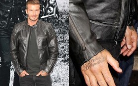 Beckham lại khoe hình xăm mới trên tay vừa tháo băng