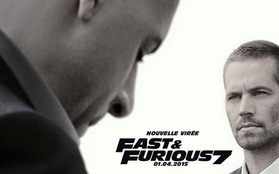 Cặp anh em quái xế đăm chiêu trên poster “Furious 7”