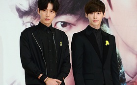 Lee Jong Suk, Park Hae Jin đeo nơ vàng cầu nguyện cho tai nạn chìm phà