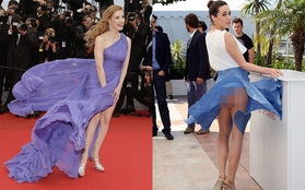 Những sự cố để đời khi sao bị gió cuốn tốc váy trên thảm đỏ Cannes