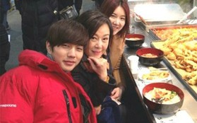 Yoo Seung Ho đi ăn quán vỉa hè cùng đàn chị