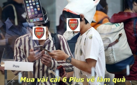 Hài hước: Fan Arsenal đi mua iPhone 6 Plus làm quà cho Chelsea