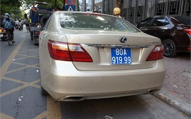 Xe Lexus tiền tỷ đeo biển xanh giả