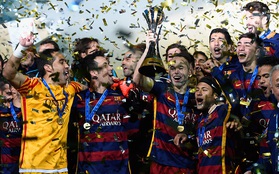 Tâm tấu Messi-Neymar-Suarez bùng nổ giúp Barcelona hoàn tất cú ăn 5