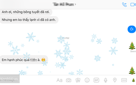 Tuyết đã rơi trên Facebook. Bạn thử chưa?
