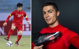 Công Phượng ra sân với "siêu phẩm" giày in họa tiết nham thạch giống Ronaldo
