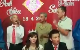 Cụ ông 70 tuổi hát hit "Ngỡ" của Quang Hà trong đám cưới gây sốt
