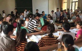 Quạt trần rơi giữa giảng đường Đại học Thương Mại, 2 sinh viên bị thương