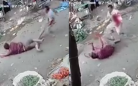 Hà Nội: Chém nhau kinh hoàng giữa chợ, một người đàn ông tử vong