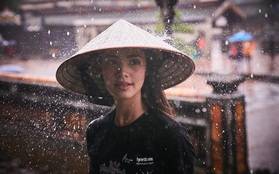 Bông hồng lai 9x nổi tiếng Thái Lan Yaya khoe ảnh đội nón lá, vi vu tại Đà Nẵng - Huế