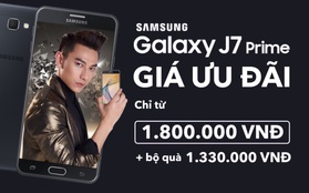 Chỉ 1,8 triệu đồng, sở hữu ngay Galaxy J7 Prime kèm gói quà 1,3 triệu đồng
