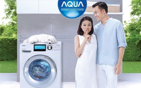 Máy giặt lồng ngang AQUA Inverter: Đổ đầy khay 1 lần, giặt khoảng 20 lần