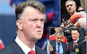 Bị "đâm sau lưng", Van Gaal thề cạch mặt Mourinho