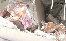 Đài Loan: Phát hiện can dầu ăn trong cột nhà của tòa chung cư bị sập