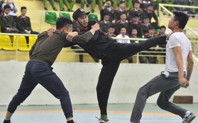 Chùm ảnh: Xem các chiến sĩ công an Việt Nam phô diễn khả năng võ thuật