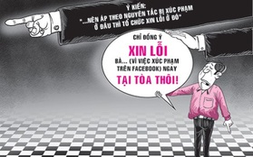 Xúc phạm trên "phây" thì xin lỗi thế nào?