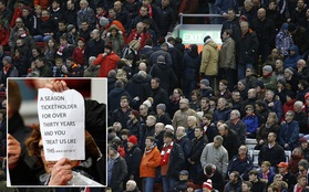 Liverpool tăng giá vé, fan bỏ dở trận đấu giữa chừng đi biểu tình