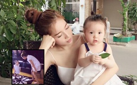 Clip: Elly Trần tập nhảy siêu đáng yêu cùng con gái