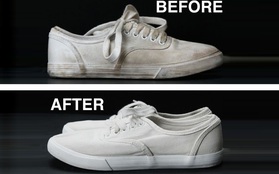 Cách tẩy trắng giày sneaker bẩn mà không cần dùng xà phòng
