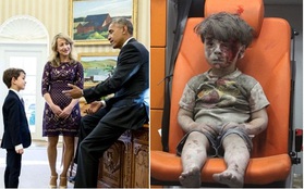 Tổng thống Barack Obama gặp cậu bé 6 tuổi từng viết thư xin đón em bé bị thương trong cuộc không kích Syria về nhà