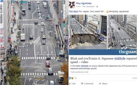 Người dân thế giới phát cuồng khi Nhật Bản sửa hố tử thần chỉ trong vỏn vẹn 2 ngày