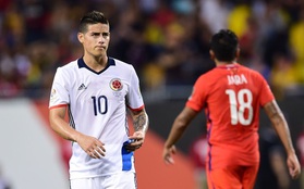 James Rodriguez bất lực nhìn Chile vào chung kết Copa America 2016