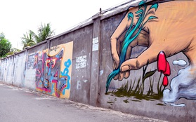 Con hẻm Graffiti vui mắt ở Sài Gòn