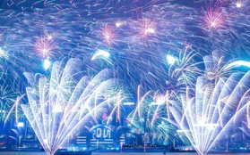 Hong Kong đón Năm mới với màn pháo hoa cực kỳ rực rỡ và ấn tượng