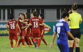 Đánh bại Thái Lan, tuyển nữ Việt Nam vào bán kết AFF Cup 2016 với ngôi nhất bảng