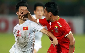 Myanmar đánh nguội, kẹp cổ, chơi xấu đội tuyển Việt Nam như thế này đây