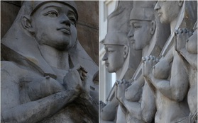 Khách sạn bị chỉ trích vì trưng bày 10 bức tượng người Ai Cập cổ khổng lồ đầy phản cảm