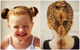 Không thể tin được một ông bố đơn thân có thể tạo được nhiều kiểu tóc đáng yêu thế này cho con gái
