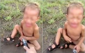 Công an tỉnh An Giang đang xác minh clip thanh niên chích điện, bạo hành dã man trẻ em Campuchia