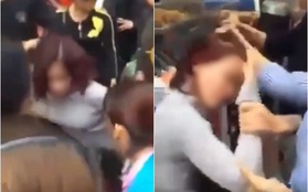 Cô gái trẻ bị người dân túm tóc, tát vào mặt vì ăn trộm iPhone 6