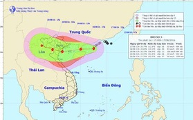 Bão số 3 giật cấp 11 hướng vào Quảng Ninh - Nghệ An