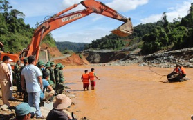Tìm thấy thi thể nghi là nạn nhân vụ vỡ ống dẫn thủy điện Sông Bung 2