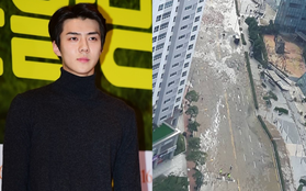 Sehun (EXO) gây tranh cãi khi khen thời tiết đẹp ngay trong thời điểm bão lũ càn quét Busan