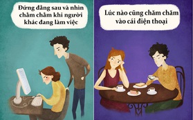 Bộ tranh: Đừng làm 9 hành động này nếu không muốn trở thành kẻ phiền phức!