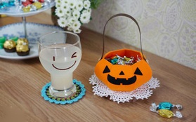 Làm giỏ bí ngô đựng kẹo tặng nhóc em dịp Halloween